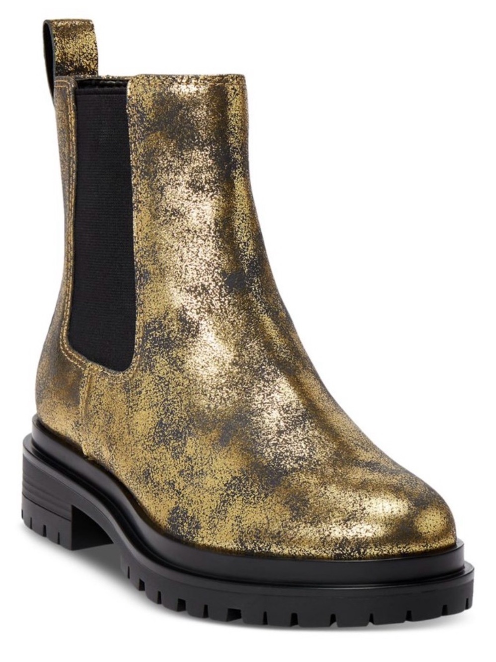 Lauren Ralph Lauren Metallic Gold Chelsea Lug Boot